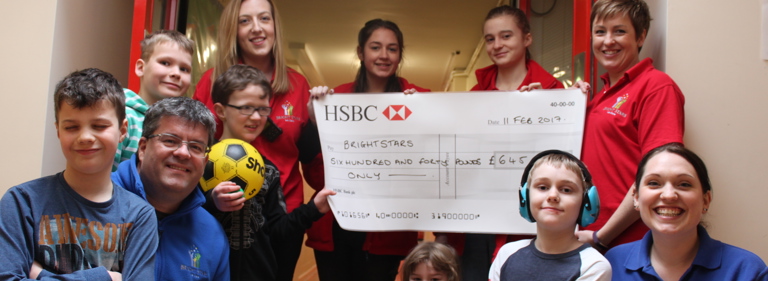 Pure presents further donation to Brightstars charity in Bury St Edmunds