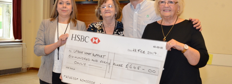 Pure presents charity donation to West Suffolk cardiac support group